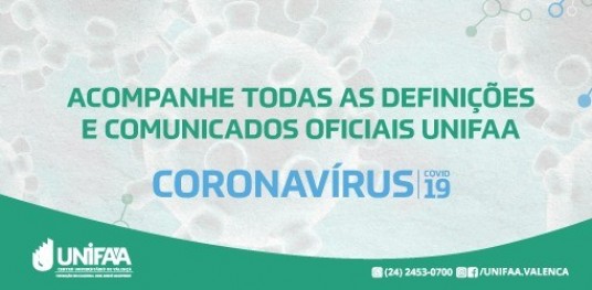 Comunicados Oficiais UNIFAA - Covid-19