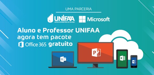 Parceria UNIFAA e Microsoft: Pacote Office 365 gratuito para os alunos e professores