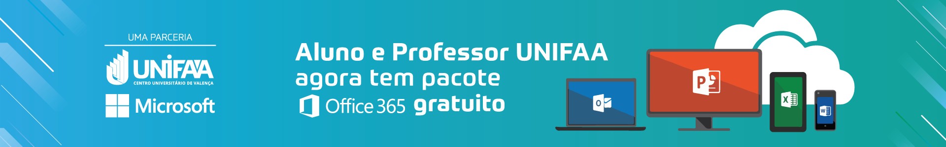 Parceria UNIFAA e Microsoft: Pacote Office 365 gratuito para os alunos e professores