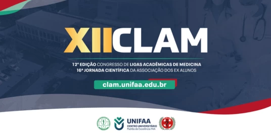 XII CLAM, Congresso de Ligas Acadêmicas de Medicina, tem programação com mais de cem palestras e workshops