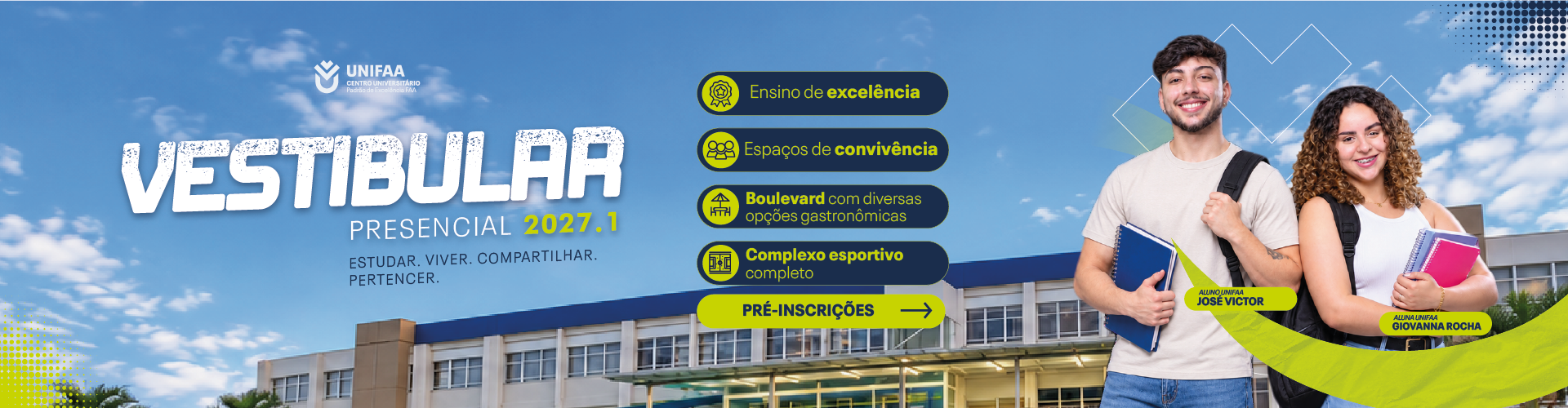 Pré-Inscrição Vestibular 2027.1